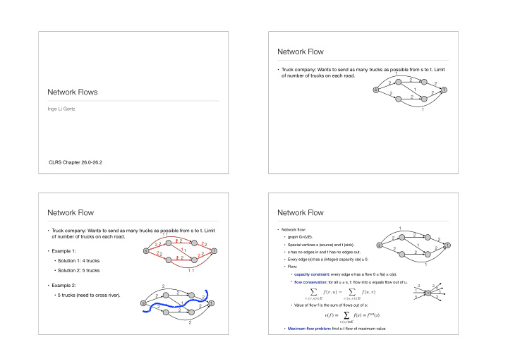 network flow