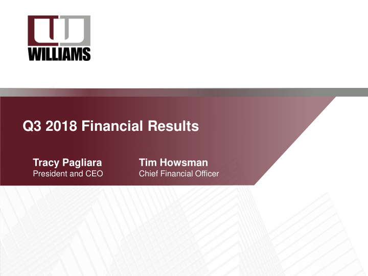 q3 2018 financial results