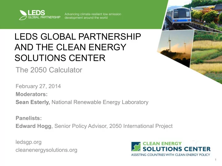 leds global partnership and the clean energy solutions