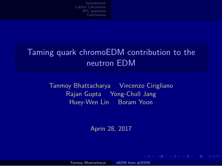 taming quark chromoedm contribution to the neutron edm