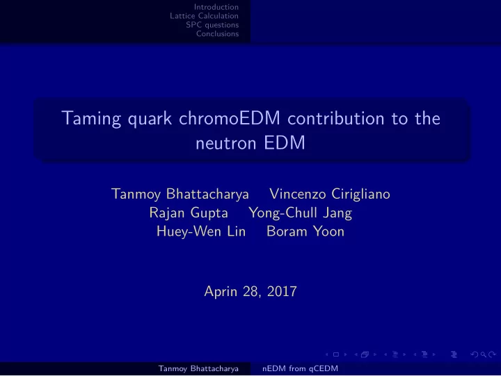 taming quark chromoedm contribution to the neutron edm