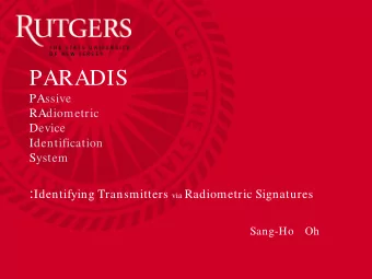 PARADIS  PAssive  RAdiometric  Device  Identification  System : Identifying Transmitters via