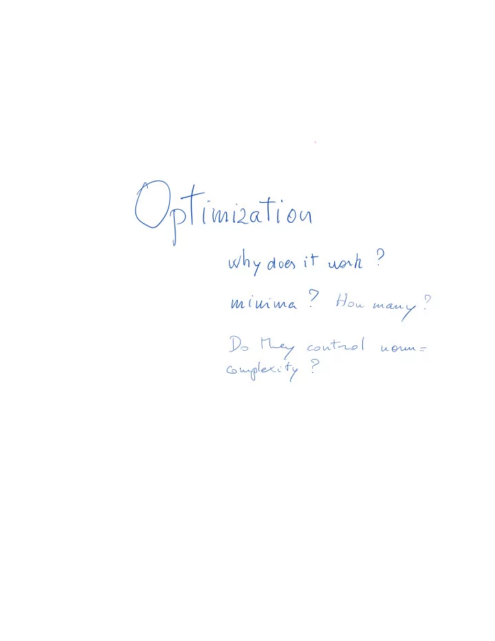 optimization