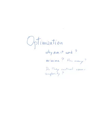 Optimization why does it work How many  minima Do they  control  worm  complexity  Plain