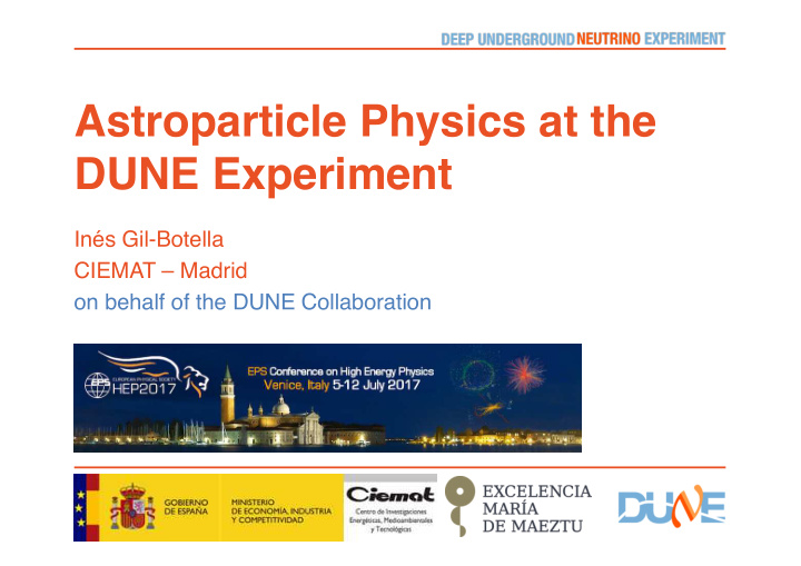 astroparticle physics at the dune experiment