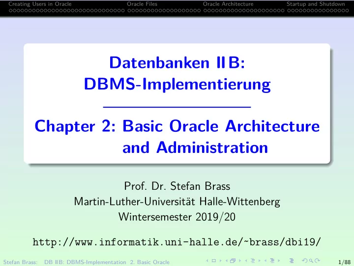 datenbanken iib dbms implementierung chapter 2 basic