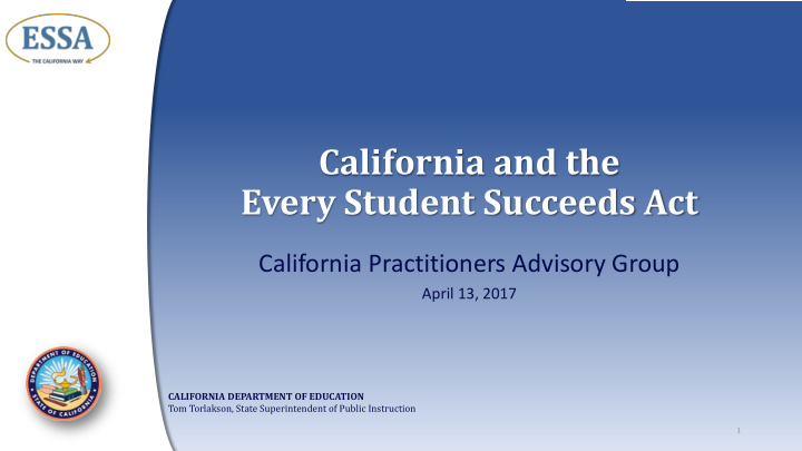 california and the every student succeeds act