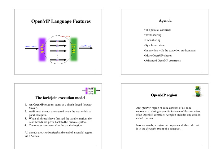 openmp language features