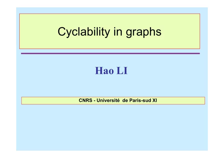 cnrs universit de paris sud xi