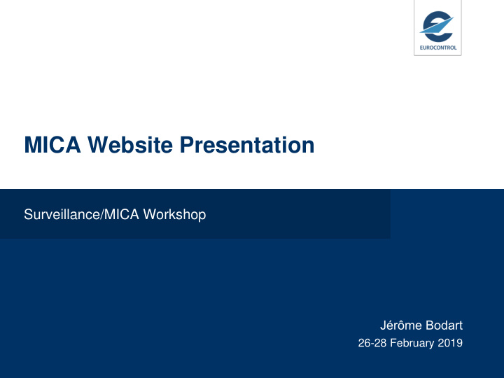 mica website presentation