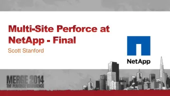Scott Stanford  #  Topology  Infrastructure  Backups &amp; Disaster Recovery
