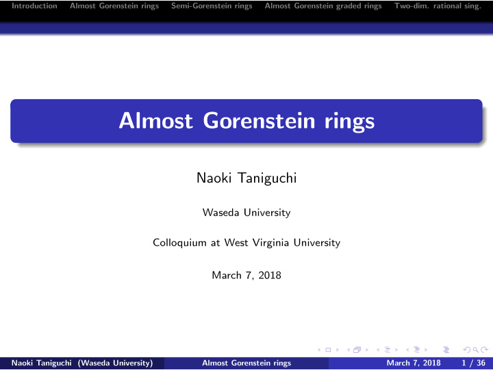 almost gorenstein rings