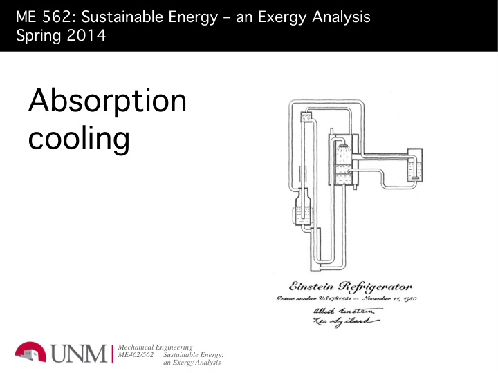 absorption cooling