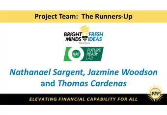 Nathanael Sargent, Jazmine Woodson and Thomas Cardenas  The Student Loan Crisis  By Nathanael