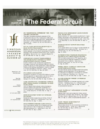 The Federal Circuit  month at  ON INSUBSTANTIAL DIFFERENCES TEST, MAY  FINDING OF NO