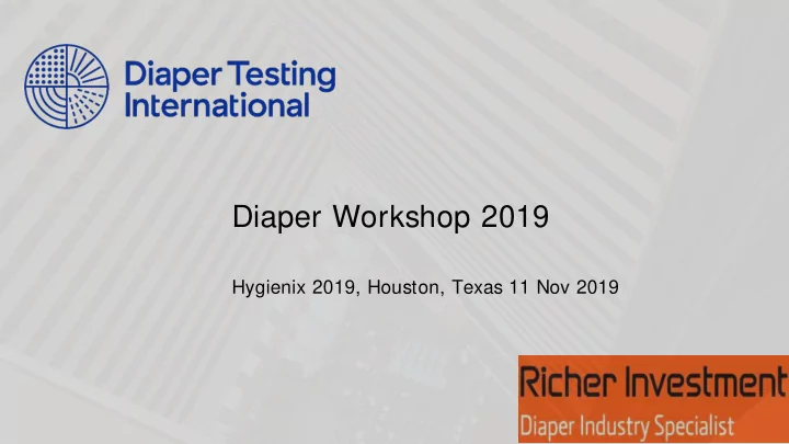 diaper workshop 2019