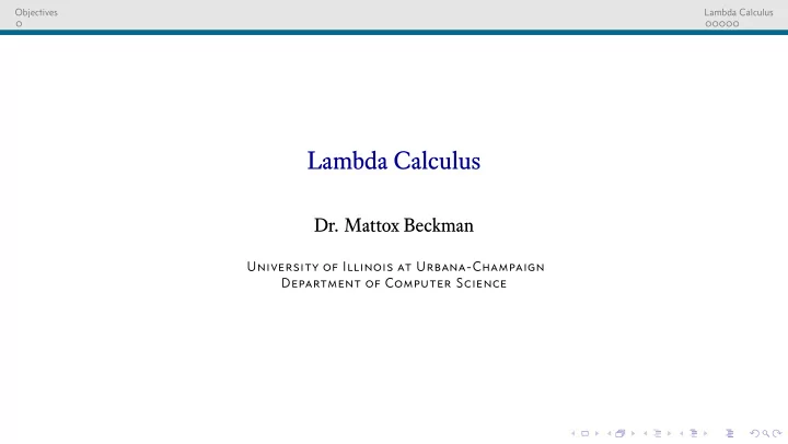 lambda calculus