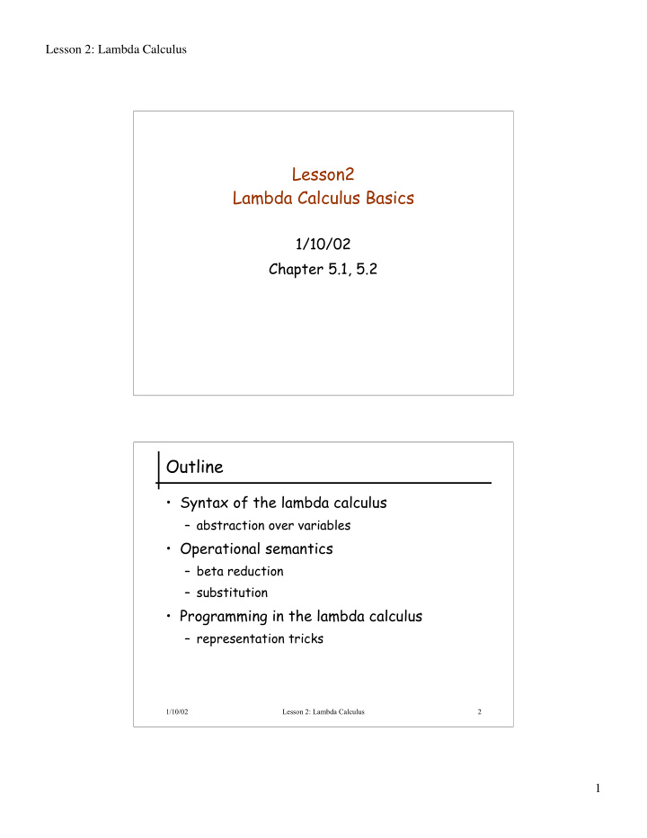 lesson2 lambda calculus basics