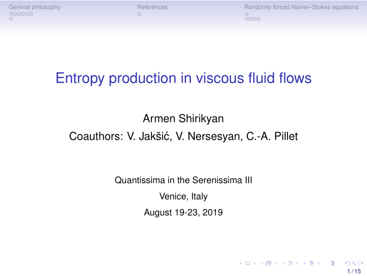 entropy production in viscous fluid flows
