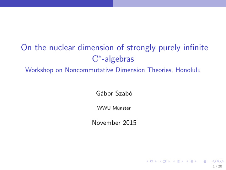 on the nuclear dimension of strongly purely infinite c