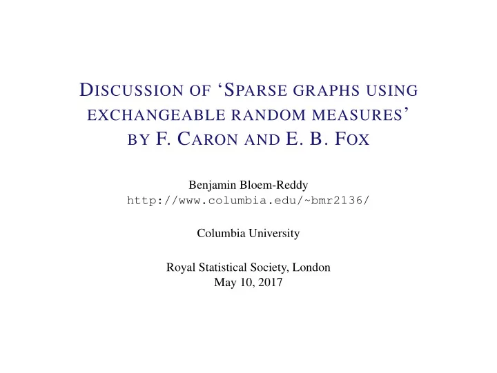 exchangeable random measures