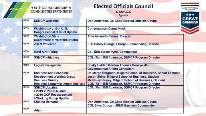 elected officials council