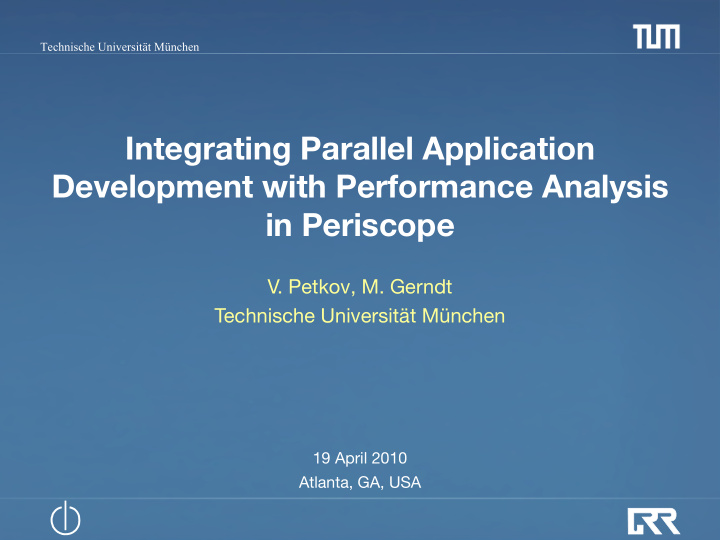 integrating parallel application development with