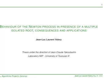 2  Position of the problem  . . . . . . . . . . . . . . . . . . . . . . . . . . . . . . . . . . . .