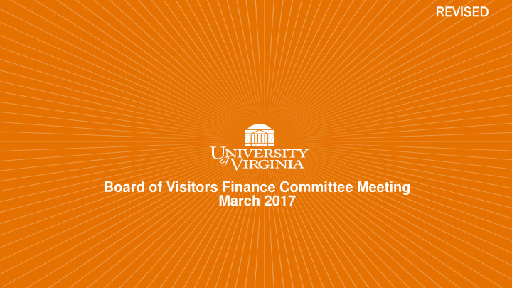 revised ed board of visitors finance committee meeting