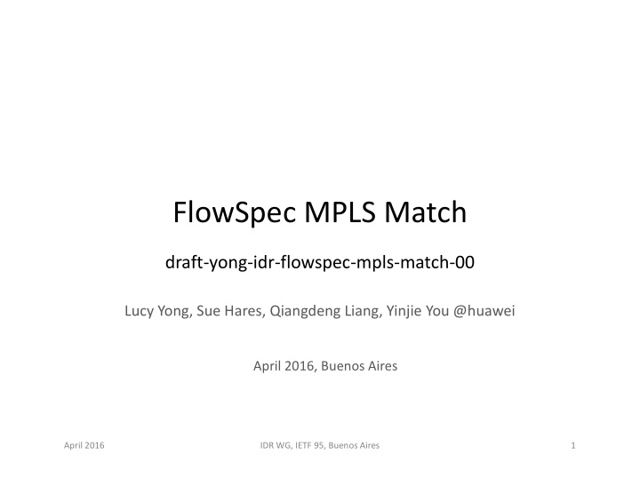 flowspec mpls match