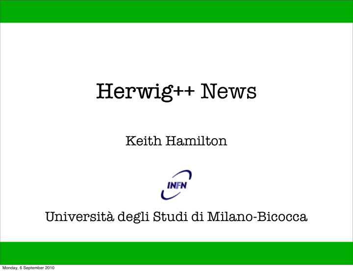 herwig news herwig