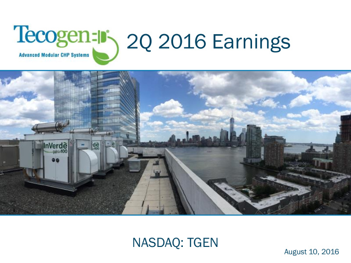 2q 2016 earnings