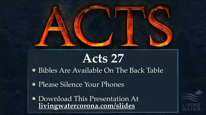 acts 27