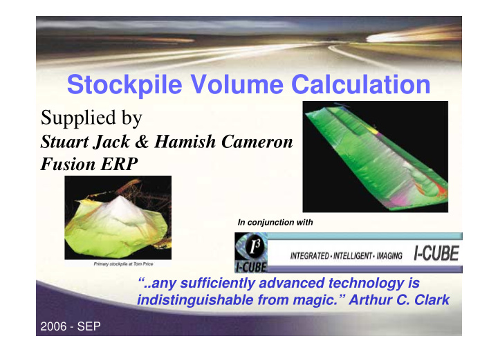 stockpile volume calculation