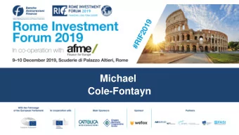 Michael  Cole-Fontayn  Association for Financial Markets in Europe  CMU Key Performance Indicators