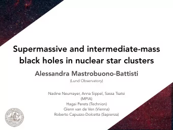 Supermassive and intermediate-mass  black holes in nuclear star clusters  Alessandra