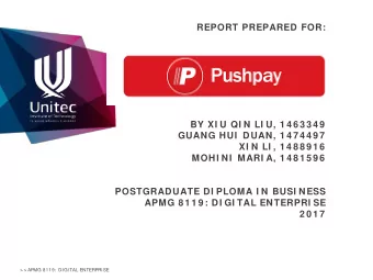 REPORT PREPARED FOR:  BY XI U QI N LI U, 1 4 6 3 3 4 9  GUANG HUI  DUAN, 1 4 7 4 4 9 7  XI N LI , 1