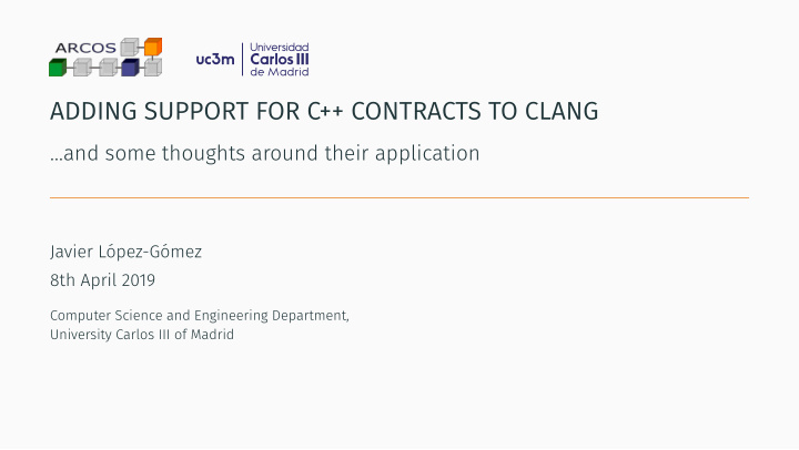 adding support for c contracts to clang