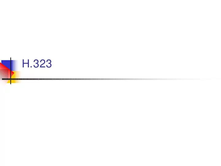 h 323 call signaling