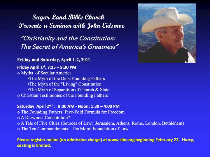 christianity and the constitution christianity and the