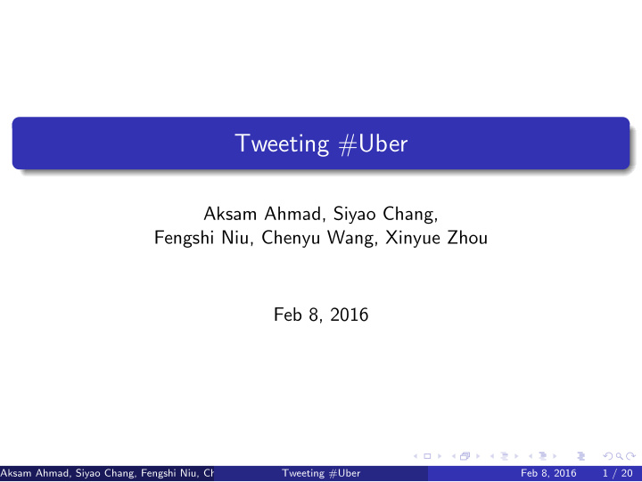 tweeting uber