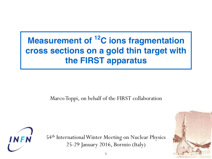 measurement of 12 c ions fragmentation cross sections on