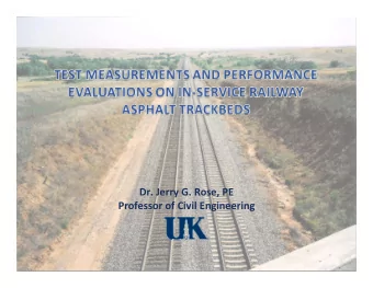 1 Dr. Jerry G. Rose, PE Professor of Civil Engineering  2  3  4  5  6a Periodic Replacement of