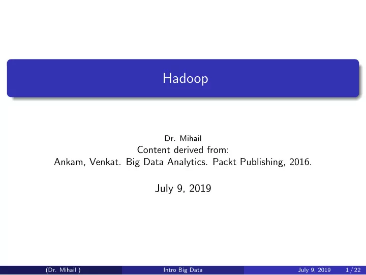 hadoop