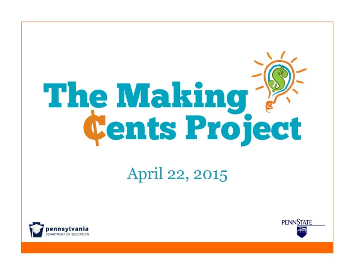 april 22 2015 our agenda