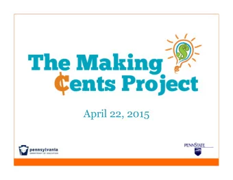 April 22, 2015  Our Agenda  Topic  Speaker  Webinar Overview and Instructions  Hilary Hunt