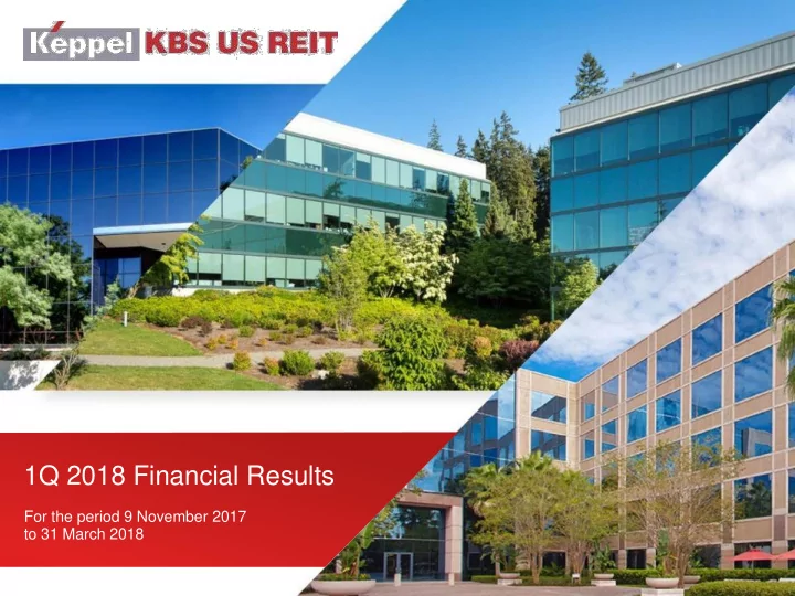 1q 2018 financial results