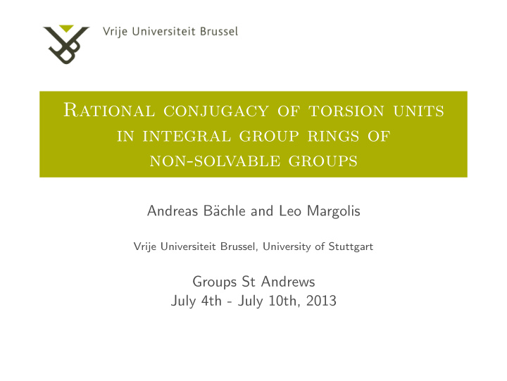 rational conjugacy of torsion units in integral group
