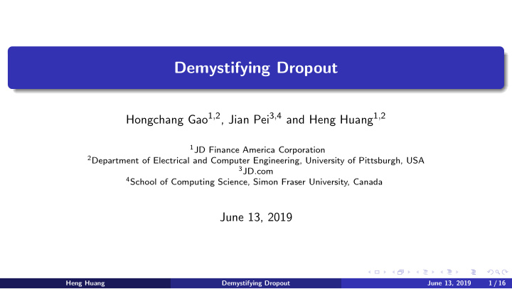 demystifying dropout