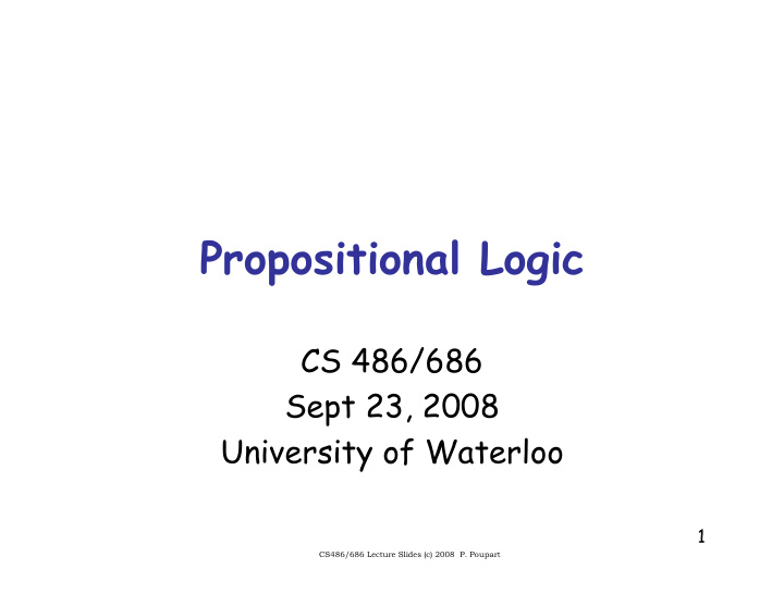 propositional logic